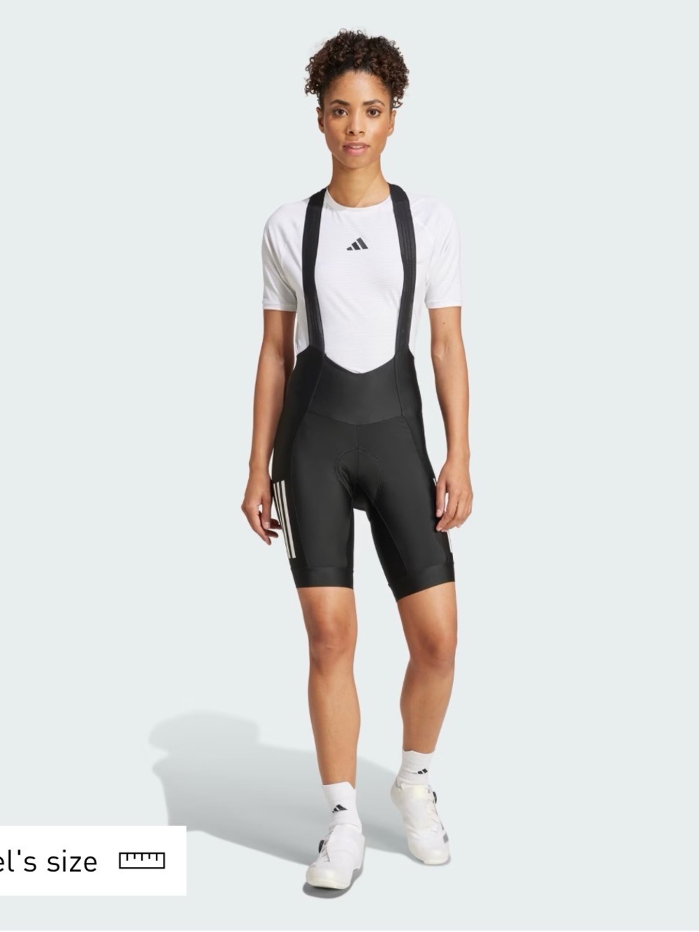 Women’s Adidas ESSENTIALS 3-STRIPES PADDED CYCLING BIB SHORTS